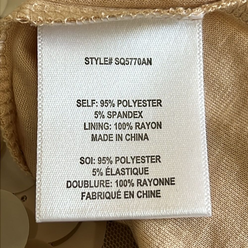 Eva Franco Anthropologie Taupe Sequin Tee Medium - Picture 12 of 13
